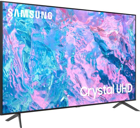 65" Crystal UHD 4K Smart TV CU7000. UN65CU7000FXZC. 4.5 (1707 ) Buy any Samsung TV with an eligible Soundbar and get $100 off. Offer valid until March 15, 2024. Learn More. PurColour. Crystal Processor 4K.